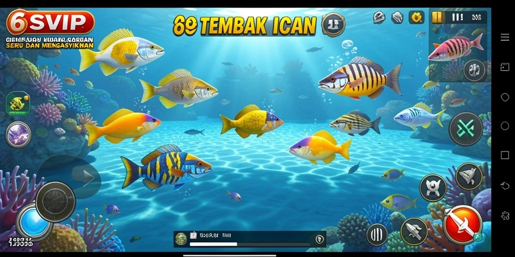 Tampilan gameplay tembak ikan yang seru dan menantang di 6SVIP.