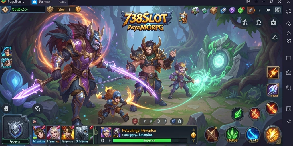 Gameplay seru dalam dunia petualangan MMORPG 738SLOT.