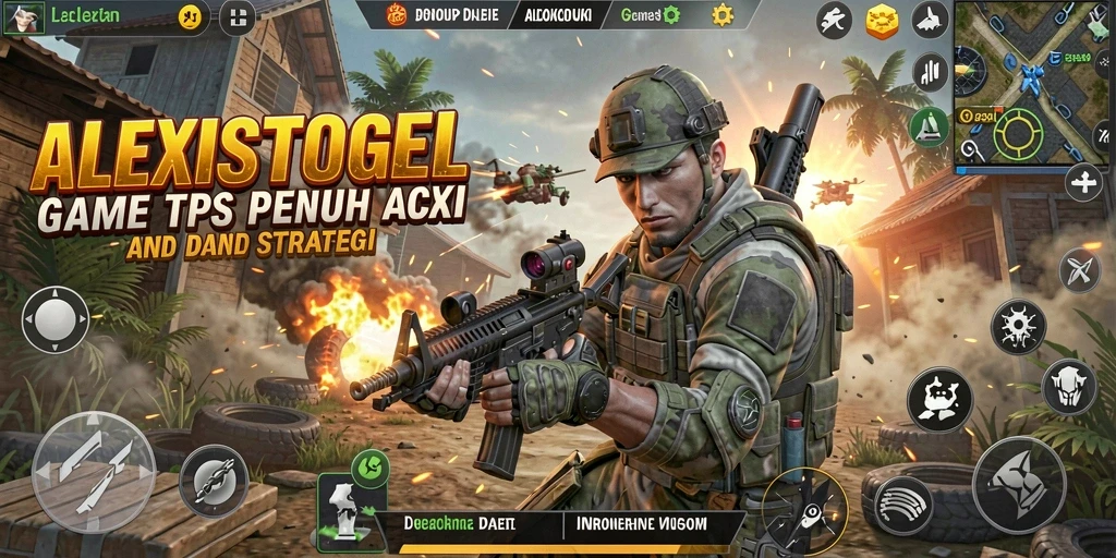 Screenshot gameplay ALEXISTOGEL yang menampilkan aksi pertempuran seru.