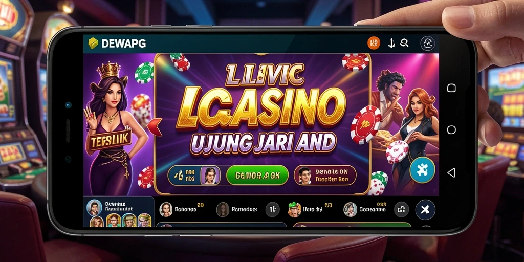 Gameplay seru dalam aplikasi Live Casino DEWAPG dengan dealer langsung.