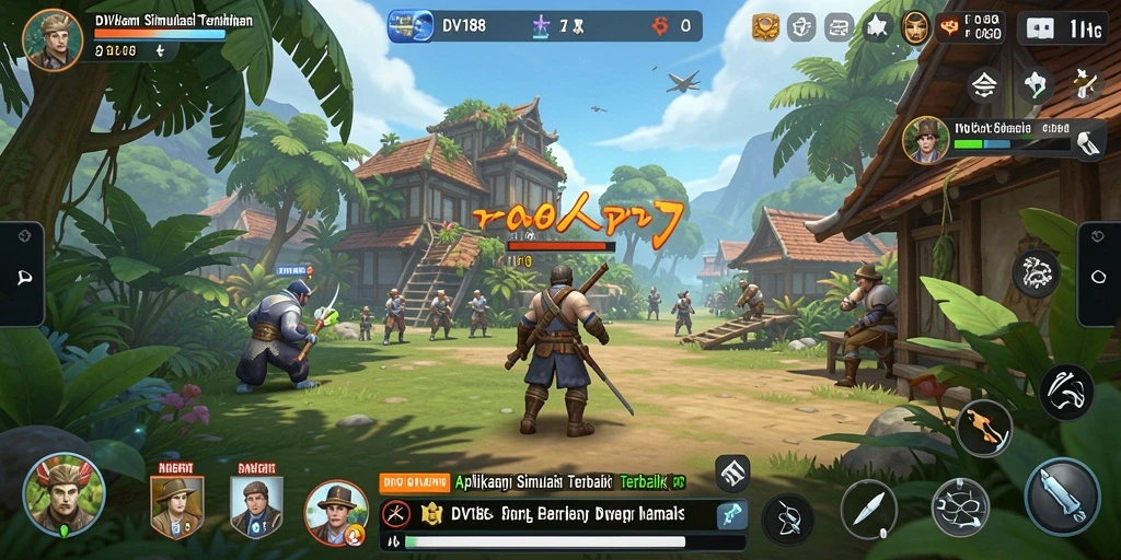 Screenshot gameplay utama DV188 menampilkan momen simulasi yang seru.