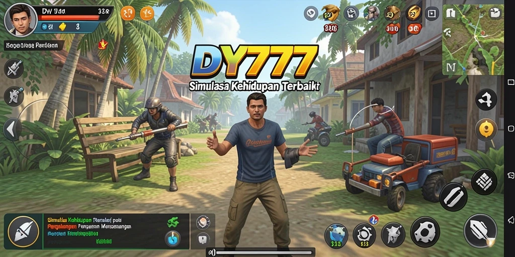 Tampilan gameplay DY777 yang menarik dengan karakter dan lingkungan interaktif.