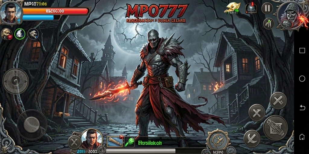 Tampilan gameplay MPO777 yang menegangkan di dunia Horror.