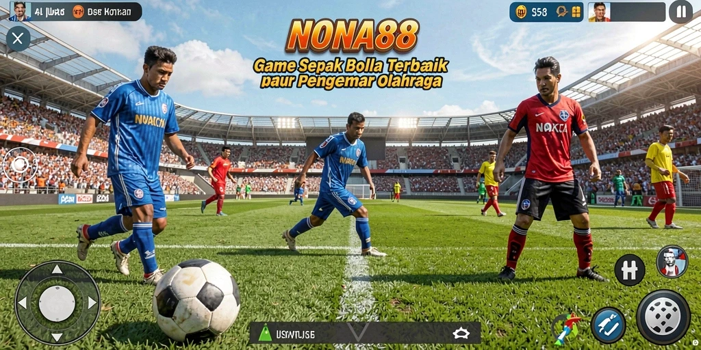 Tampilkan aksi seru dari permainan sepak bola NONA88.