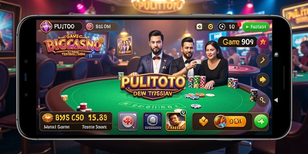 Tampilan gameplay seru di PULITOTO dengan dealer langsung.