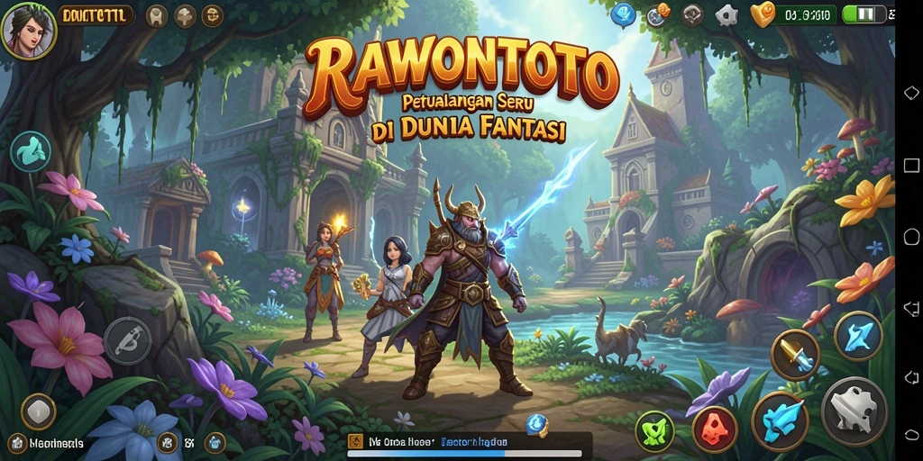 Tampilan menarik dari gameplay petualangan RAWONTOTO.