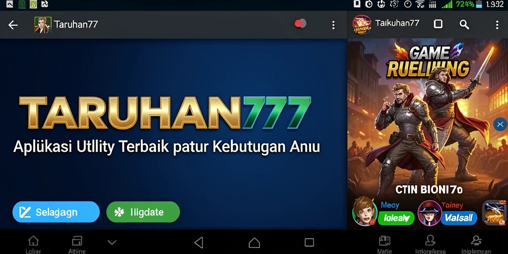 Tampilan antarmuka pengguna TARUHAN77 yang ramah dan intuitif.