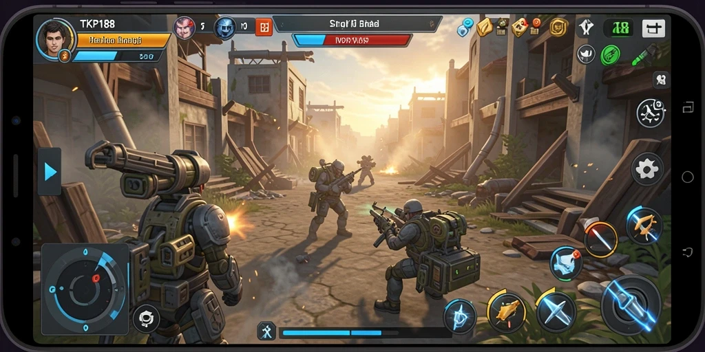 Tampilan gameplay <strong>TKP188</strong> yang penuh strategi dan taktik.